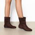 DAMEN FLACHE STIEFELETTEN – MODISCHE KURZSTIEFEL MIT NIEDRIGEM ABSATZ – LÄSSIGE BOOTIES FÜR JEDEN TAG